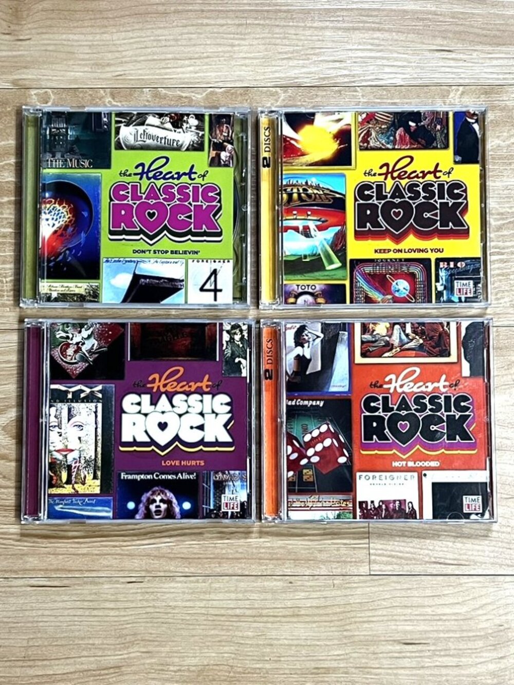Time Life The Heart of Classic Rock 8-Disc Set in 4 CD Cases